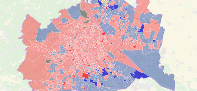 Wien-Wahl 2015: Gemeinderat, Sprengel